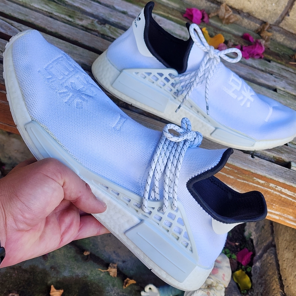 Adidas x Pharrell NMD Hu Core White - sz 14